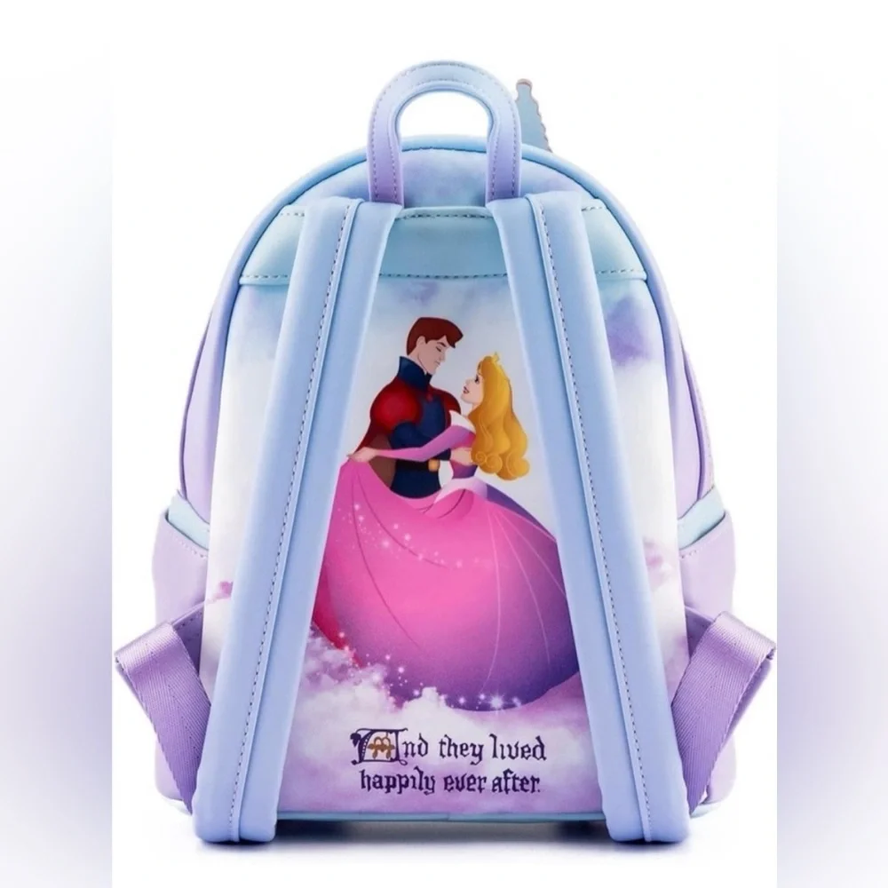 Loungefly Princess Castle Series Sleeping Beauty Mini Backpack NWT